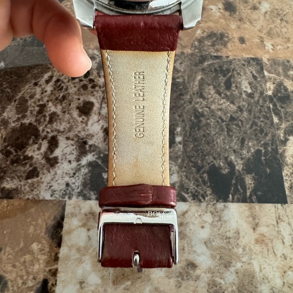 Hugo Boss Classic Silver Colored/ Leather 44mm - Picture 6 of 8